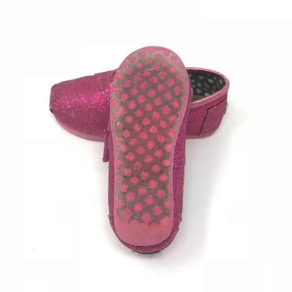 Toms pink sparkly shoes - Picture 4 of 5